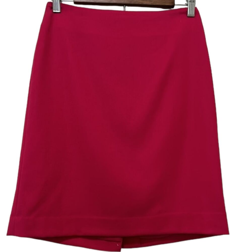 Talbots Wool Pencil Skirt Womens 2 Petite Barbie Mini Straight Short Lined Pink